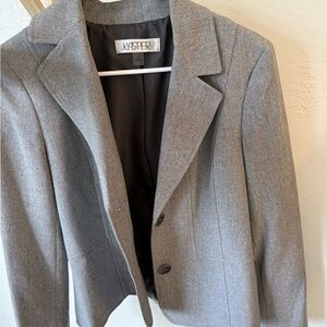 Kasper Taupe-Lined Classic Blazer